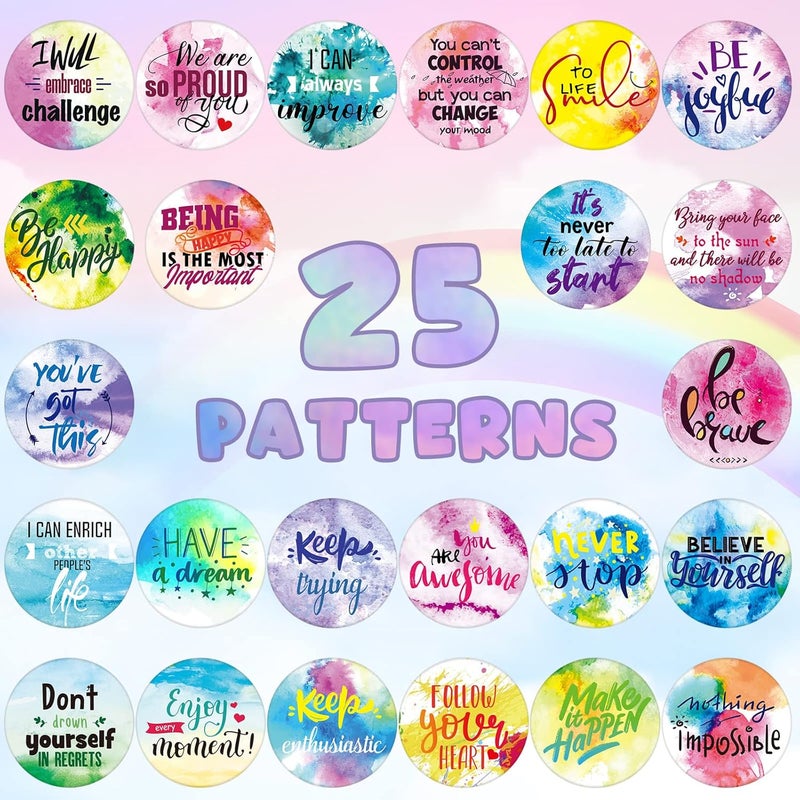 Teling 200 قطعة من بطاقات التأكيد الإيجابية مع 25 اقتباسًا مختلفًا بطاقات تحفيزية تشجيعية للفصل الدراسي للأطفال أقوال اللطف هدايا تشجيعية جوائز بأسلوب لطيف - Image 2