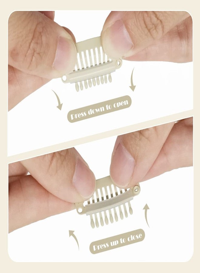 دريم لوفر مشابك تثبيت الشعر المستعار من دريم لافر، مشابك لتثبيت الشعر المستعار، 9 أسنان، 30 قطعة - Image 4