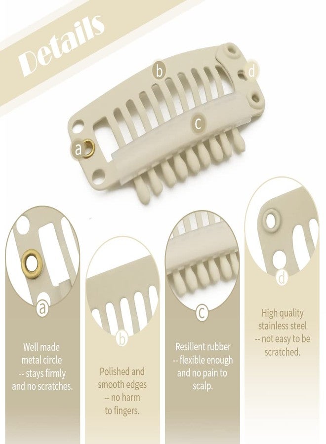 دريم لوفر مشابك تثبيت الشعر المستعار من دريم لافر، مشابك لتثبيت الشعر المستعار، 9 أسنان، 30 قطعة - Image 3