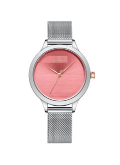 NAVIFORCE Elegant Women's Quartz Watch Stylish Round Dial with Minimalist Design Stainless Steel Mesh Strap Fashionable Timepiece for Everyday Wear and Special Occasions  - Image 1