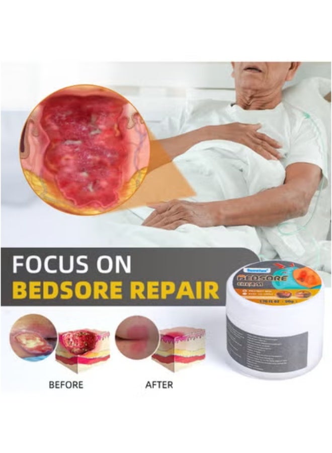 سوميفون كريم لعلاج قرح الفراش، سريع الاختراق لعمق البشرة، خلاصة عشبية لطيفة، 50 غرام - Image 3