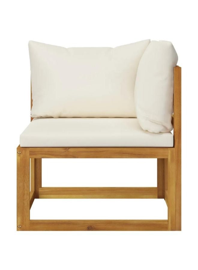 vidaxl vidaXL 2-seater Garden Bench with Cream White Cushions  - Image 2