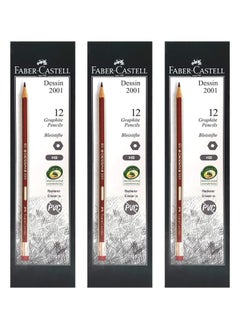 36-Piece Dessin Graphite Pencils