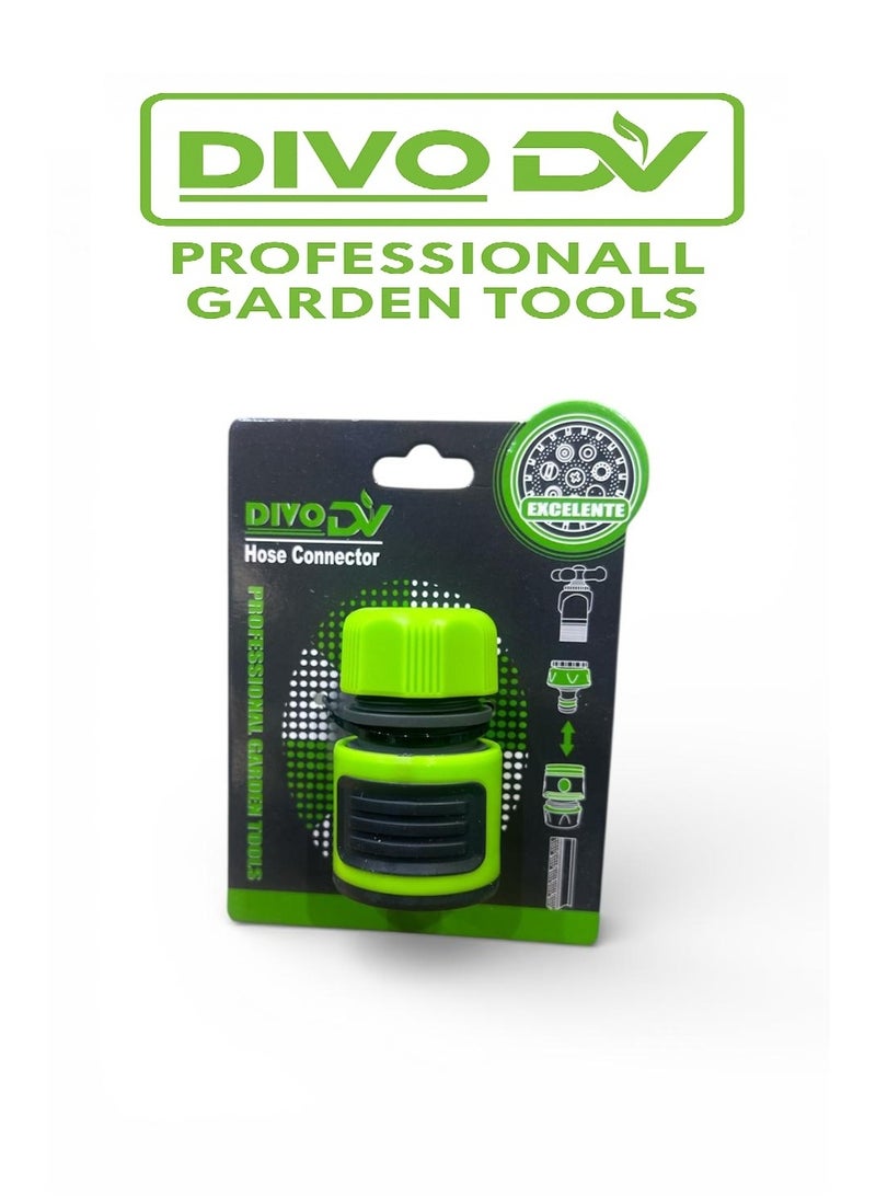 DIVO Quick Connect Garden Hose Connector – Leak-Proof Heavy-Duty Fitting for Home & Garden Use – Model DVO714-35 - Image 1