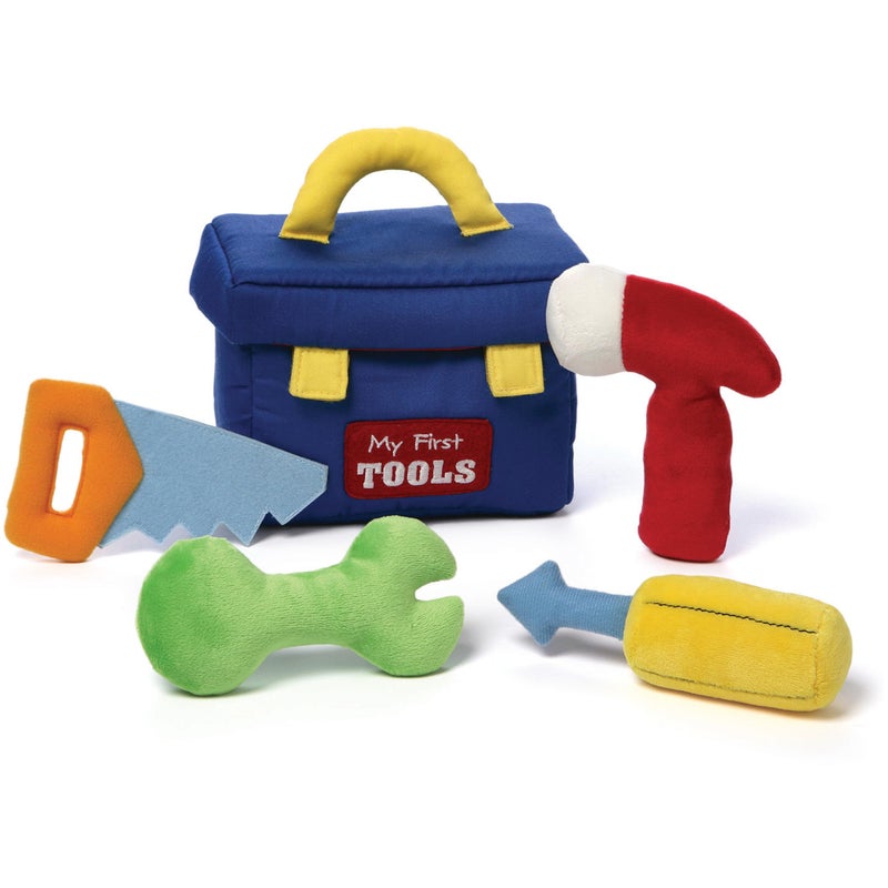 GUND Baby GUND Play Soft Collection My First Toolbox 5Piece Plush Playset with Rattle Squeaker and Crinkle Plush Toys Sensory Toy for Babies and Newborns 75 - Image 2