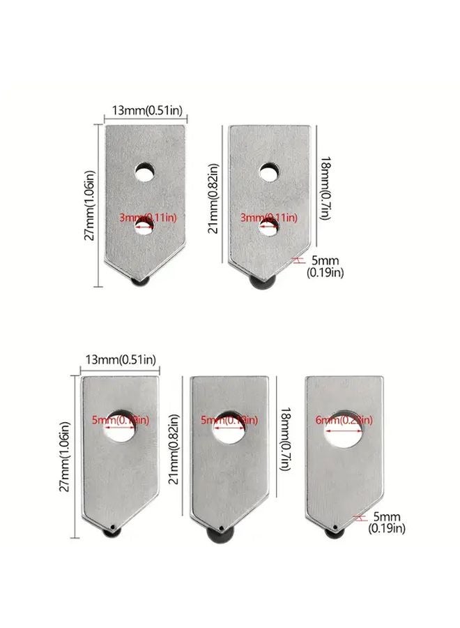 5pcs Glass Cutter Tool Adjustable Bottle Cutter Head Precision Blade For DIY - Image 3