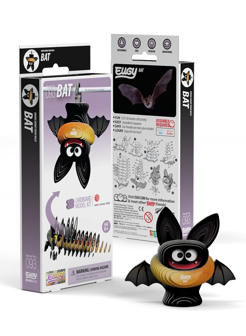 EUGY 3D Bat Puzzle - Fascinating Animal DIY Model Kit for Kids and Collectors - Image 2