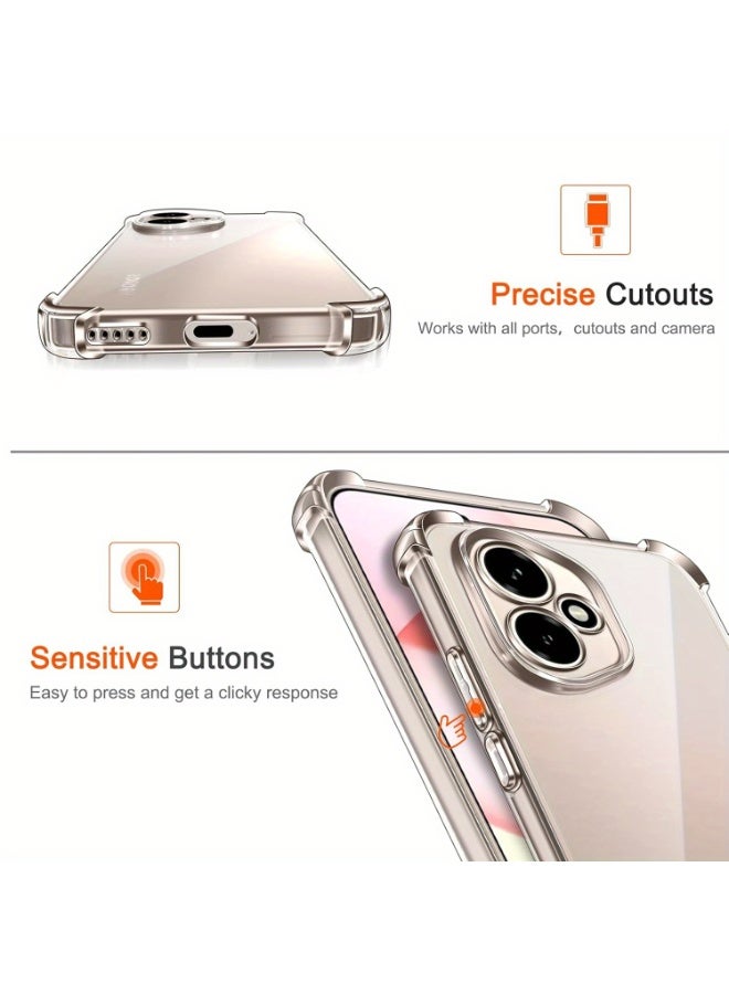 بورتوني جراب Honor 400 شفاف رفيع ممتص للصدمات من مادة TPU ومضاد للصدمات لهاتف Huawei Honor 400 5G - Image 3