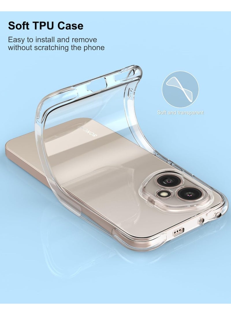 بورتوني جراب Honor 400 شفاف رفيع ممتص للصدمات من مادة TPU ومضاد للصدمات لهاتف Huawei Honor 400 5G - Image 5