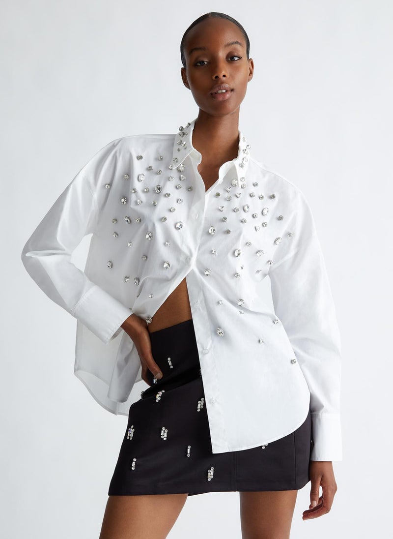 Liu Jo Rhinestone Shirt - Image 1