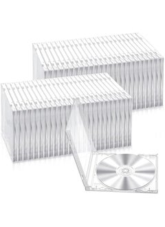 erorex CD Jewel Case, Clear Plastic Single DVD Disc Case, Standard CD DVD Cover for Protection Replacement (10.4 mm, 25Pieces)  - Image 1