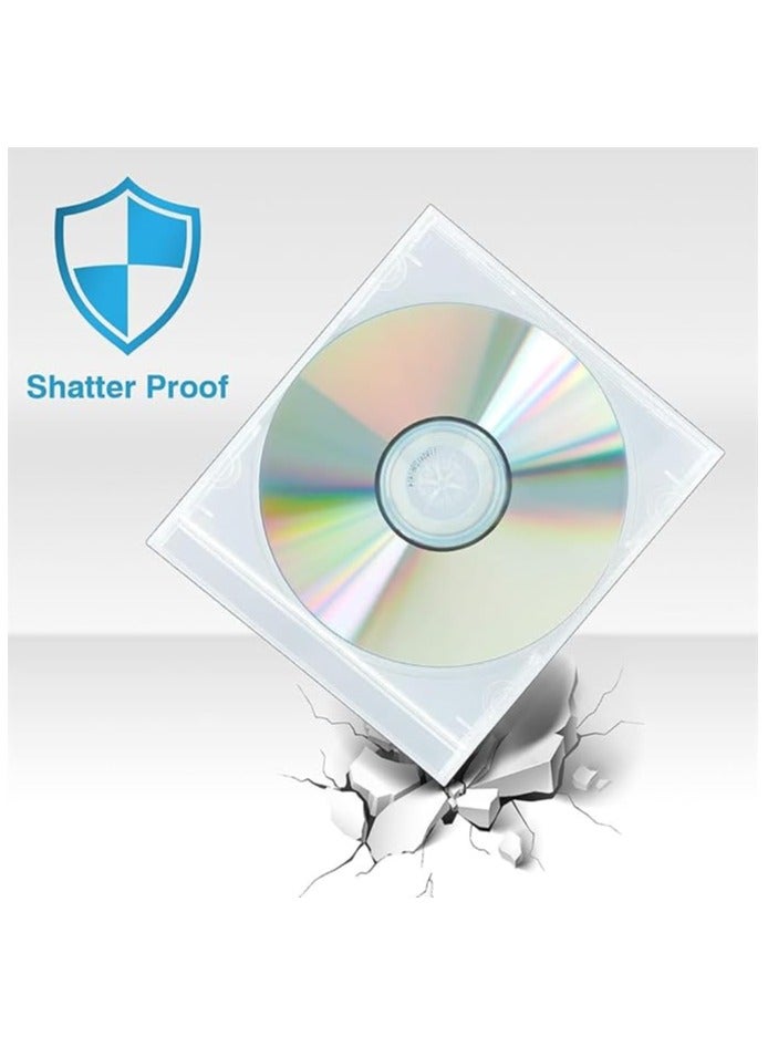 Green Tiger CD Jewel Case, Clear Plastic Single DVD Disc Case, Standard CD DVD Cover for Protection Replacement (10.4 mm, 25Pieces) - Image 5