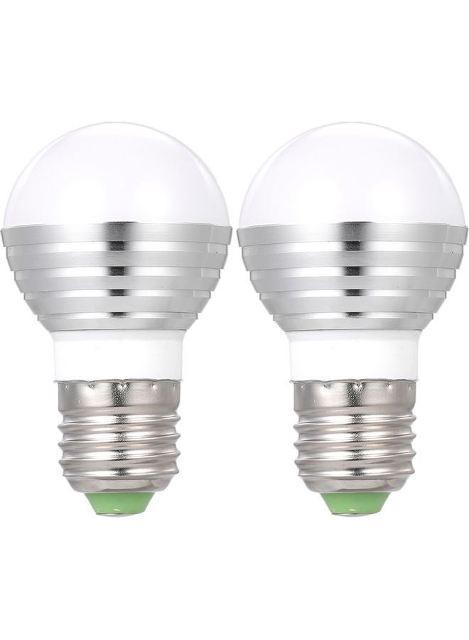 NIBEMINENT 2-Piece Remote Control E26 Base RGB Light Multicolour 9x7x9cm - Image 1