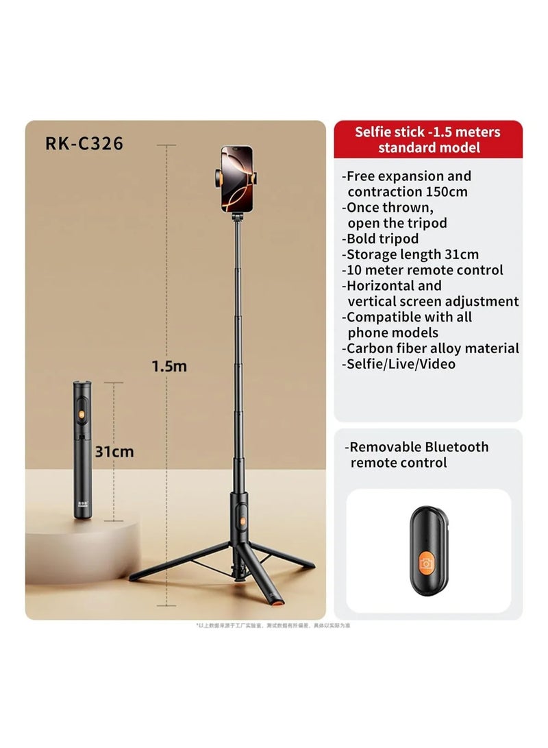 WS-22001-10 Auto-Adjust Smartphone Tripod  Hands-Free Photography & Video - Image 3