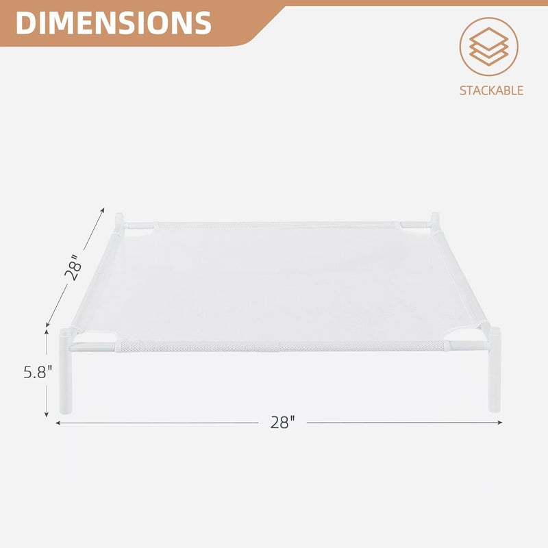 STORAGE MANIAC Sweater Drying Rack, Mesh Clothes Drying Rack, Stackable Laundry Drying Rack, Lay Flat Dryer for Delicates, Portable Dry Rack for Indoor or Outdoor, White, 1-Pack - Image 3