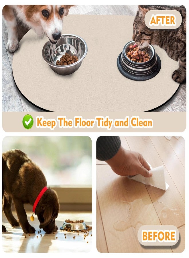 METEOROCK Dog Feeding Mat 24''x16'', Absorbent Pet Food Mat, No Stains Quick Dry Pet Water Mat Protect Floor, Cat Dog Water Bowl Mat for Messy Drinkers, Non-Slip Rubber Base Pet Placemats for Food and Water - Image 5