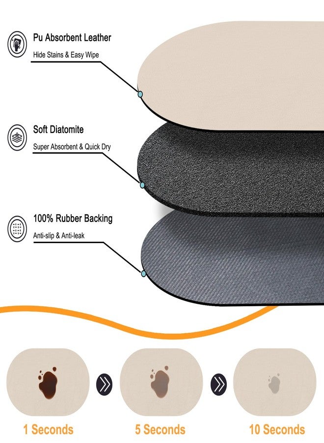 METEOROCK Dog Feeding Mat 24''x16'', Absorbent Pet Food Mat, No Stains Quick Dry Pet Water Mat Protect Floor, Cat Dog Water Bowl Mat for Messy Drinkers, Non-Slip Rubber Base Pet Placemats for Food and Water - Image 2