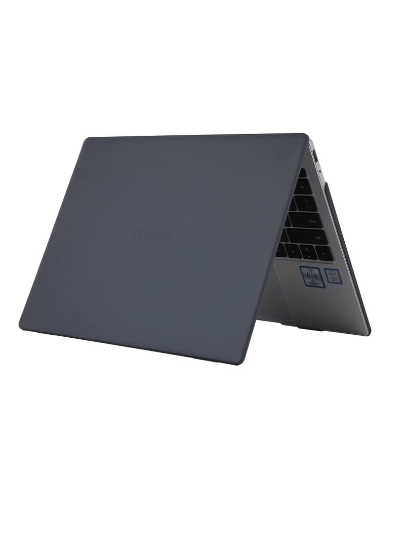 Generic - Hard Case for Huawei MateBook D14 2023/2024  14-Inch , Shockproof, Scratch-Resistant, Anti-Slip Hard Shell, 360° Protective Notebook Sleeve,Black - Image 1