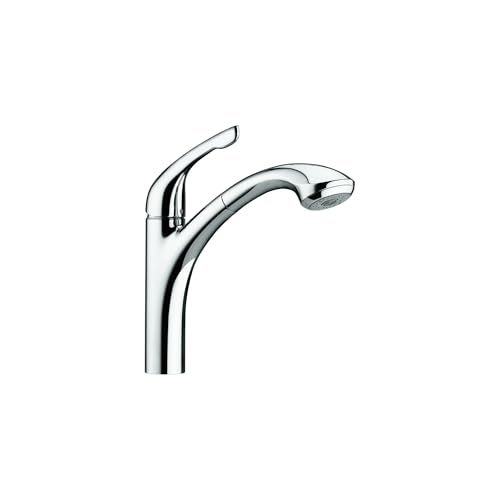 hansgrohe Allegro E Chrome Single-Handle Kitchen Faucet, Kitchen Faucets with Pull Out Sprayer, Faucet for Kitchen Sink, Chrome 04076000, 12.6" Height - Image 1