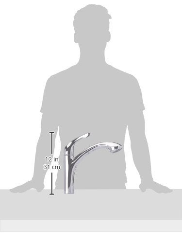 hansgrohe Allegro E Chrome Single-Handle Kitchen Faucet, Kitchen Faucets with Pull Out Sprayer, Faucet for Kitchen Sink, Chrome 04076000, 12.6" Height - Image 3
