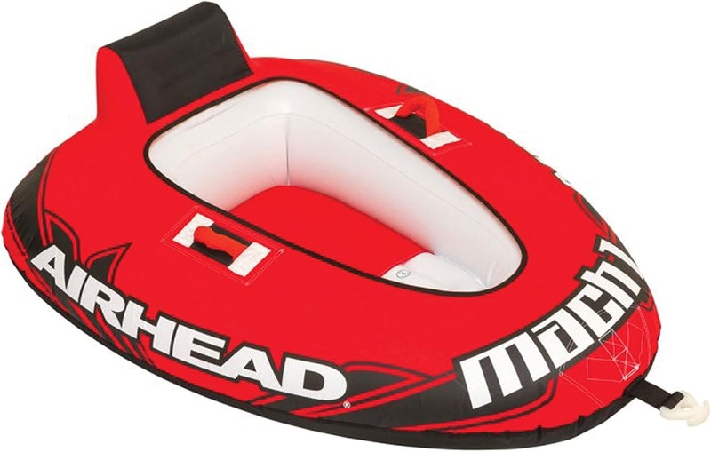 Airhead أنبوب التجديف Airhead Mach 1 لشخص واحد للتجديف باللون الأحمر - Image 1