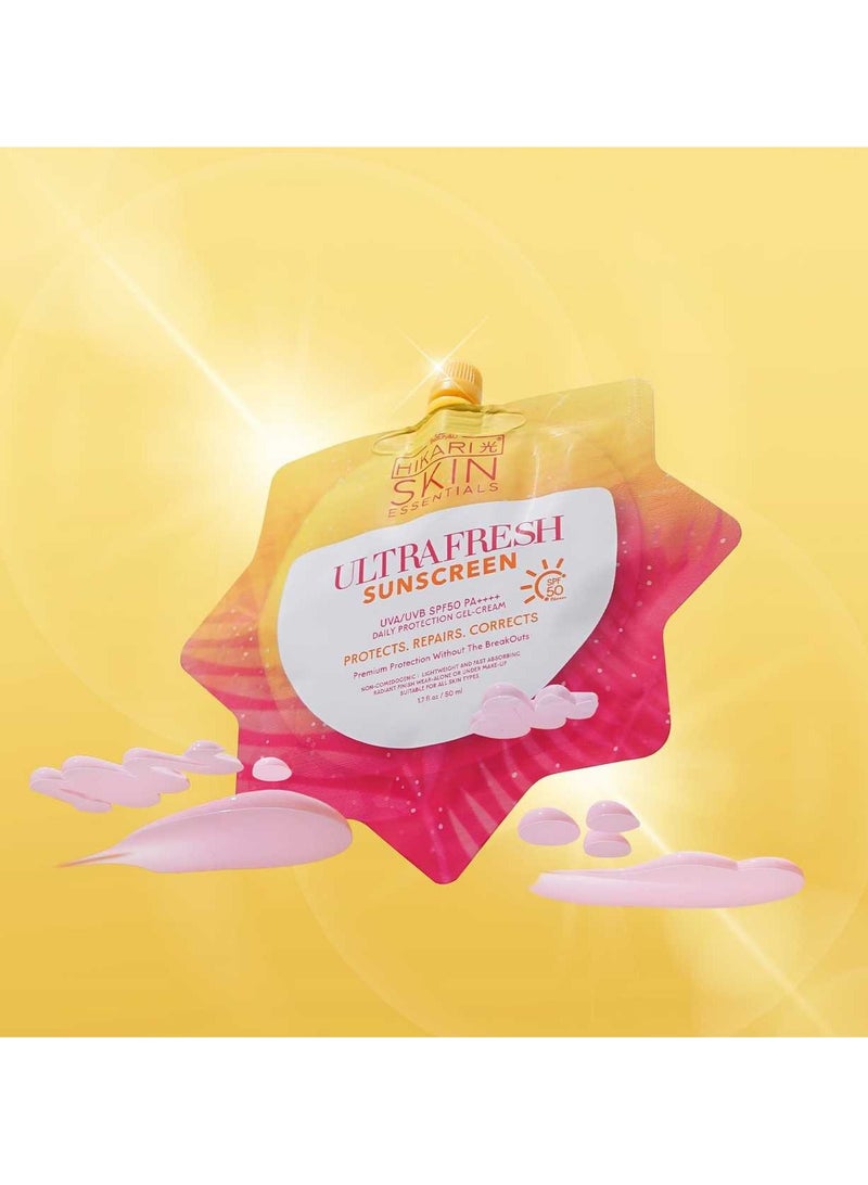 هيكاري سكين إسينشالز واقي الشمس ألترا فريش - 50 مل - Image 1