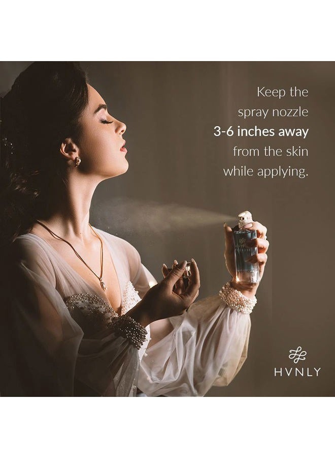 HVNLY Grace EDP | Perfume For Women | An Ideal Gift | Long Lasting Premium Gourmand Floral Fragrance | Vanilla, Orange, Lily Of The Valley | Best For Office Wear, Casual Wear | 30 ml - Image 3