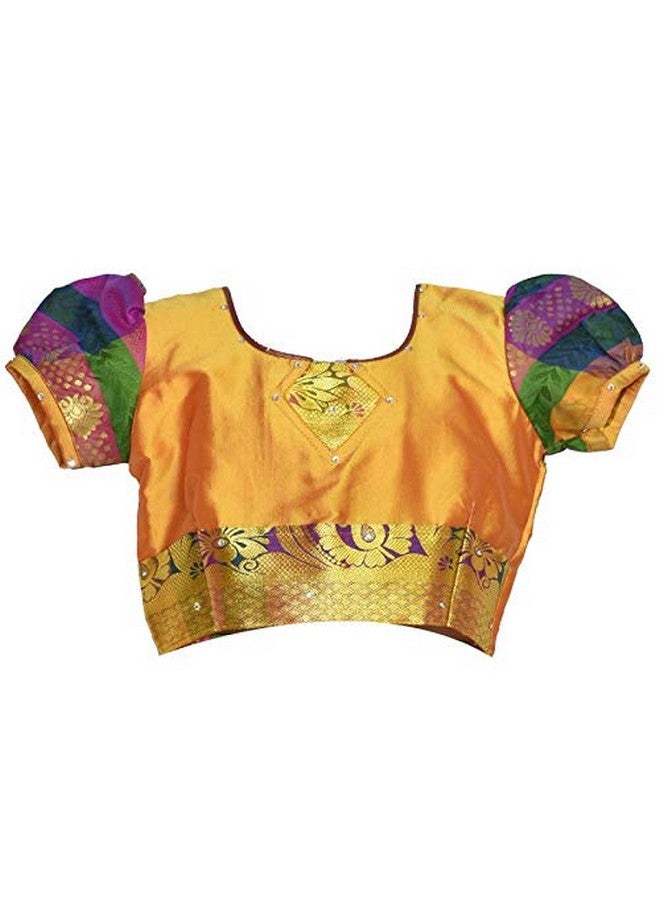 amirtha fashion AMIRTHA FASHION Girls Traditional Lehenga Choli RUDHURA HALF SAREES WITH WAIST BELT (6-7 Years_AMFRHSGP7_28) - Image 3