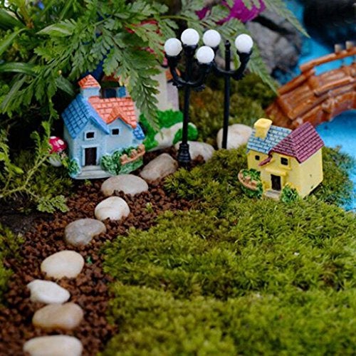 Chocozone Pack of 4 Cute Miniatures Garden Decoration Gifts for Kids & Girlfriend (House) - Image 3