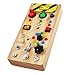 TenFans Montessori Busy Board with 8 LED Light Modes Sensory Toys for 35 Year Olds Airplane Travel Wooden Activity Board Develops Fine Motor Skills - Image 3