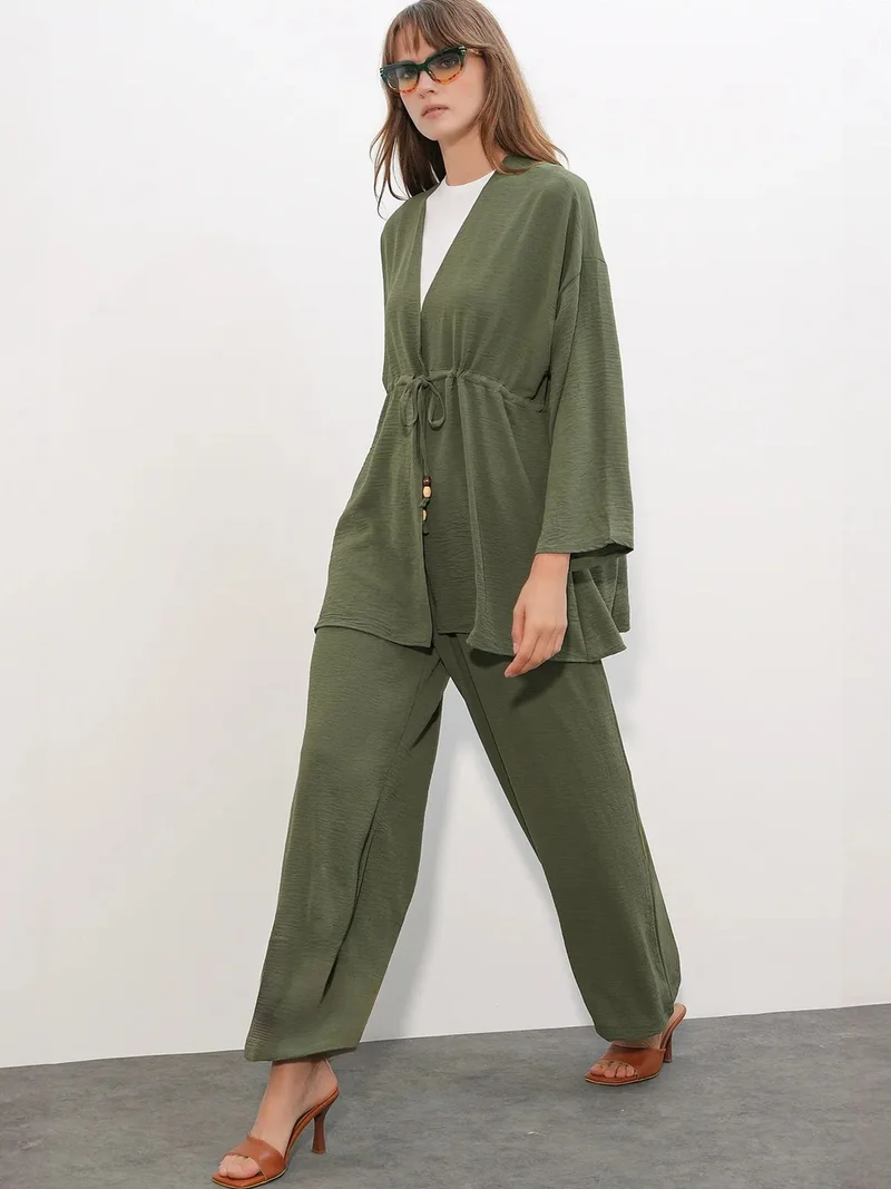 Big Dart  BDART Two-Piece Wide-Leg Kimono Set for Women | Best Price UAE