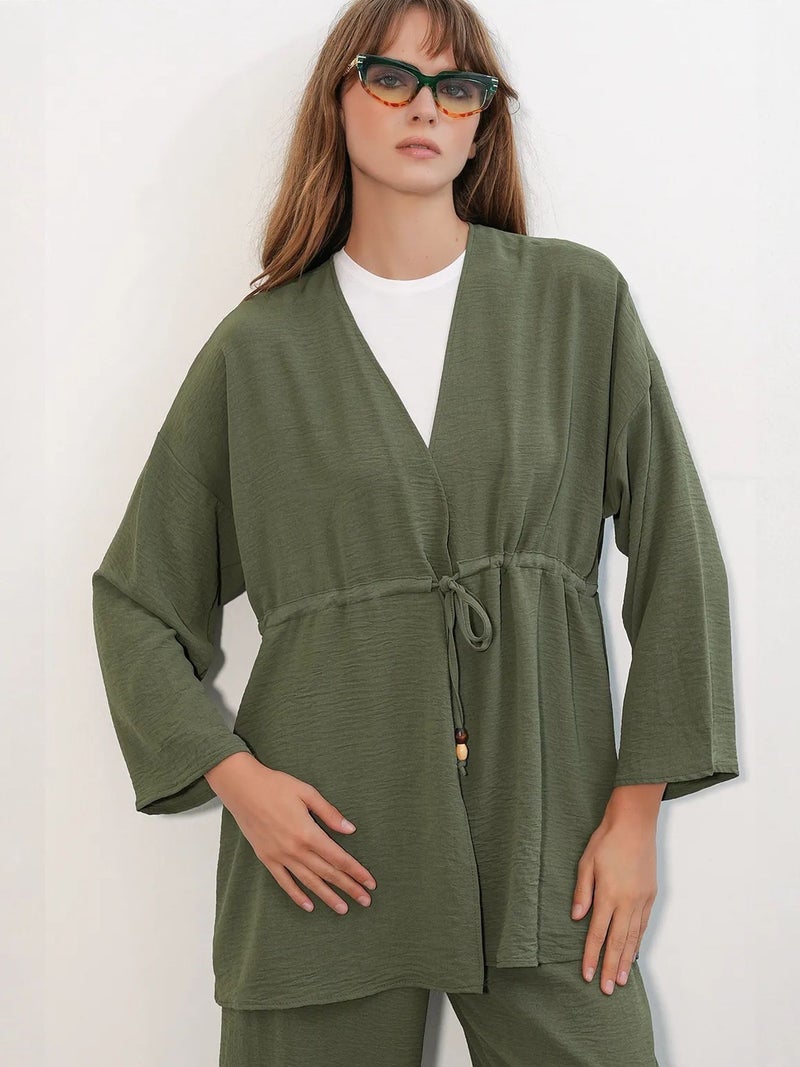 BIG DART BDART Two-Piece Wide-Leg Kimono Set - Image 3