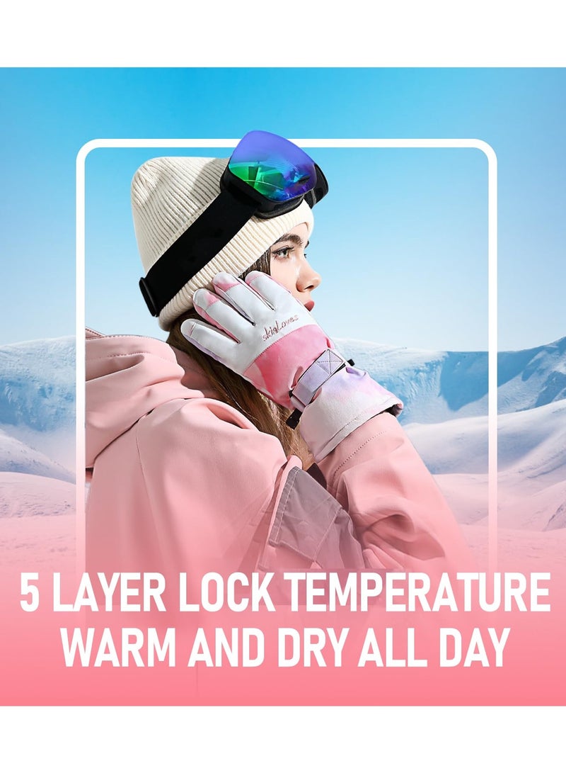KASTWAVE Winter Gloves for Men Women - Wool Fleece Liner Touchscreen Gloves, Thermal Warm Winter Gloves for Cold Weather - Image 3