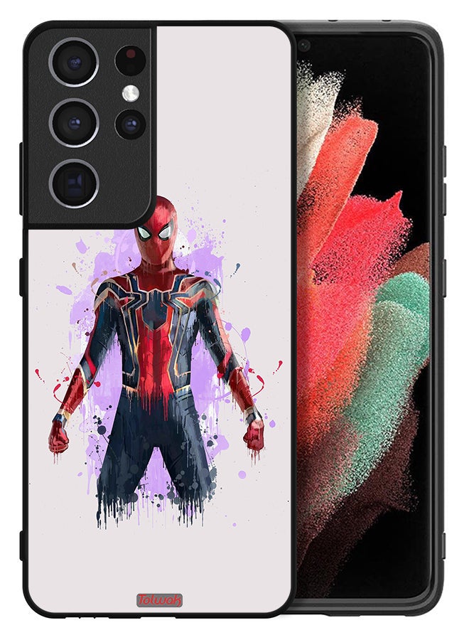 Tolwak Samsung Galaxy S21 Ultra 5G Protective Case Cover Iron Spider Artwork - Image 2