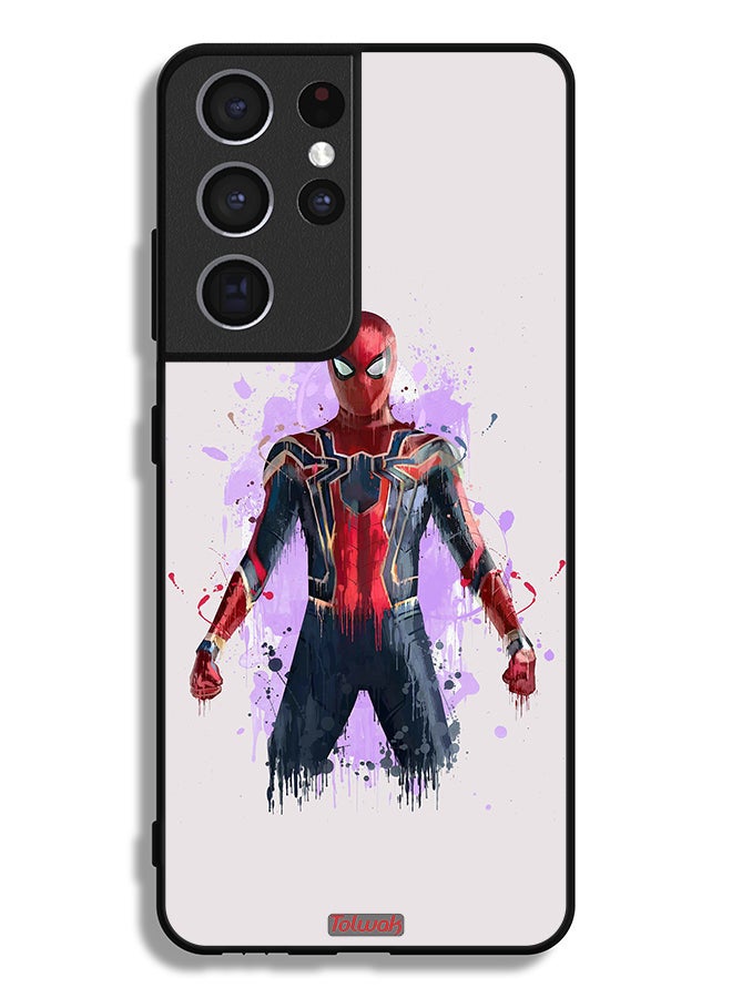Tolwak Samsung Galaxy S21 Ultra 5G Protective Case Cover Iron Spider Artwork - Image 3