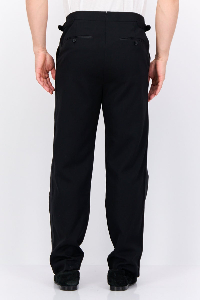 GANT Men Regular Fit Solid Straight Leg Pant, Black - Image 3