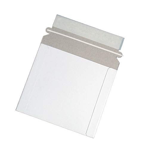 Maxtek CD/DVD Disc White Cardboard Mailers, 6 x 6 3/8 Inches, Self Seal Adhesive Flap, 100 pack. - Image 4