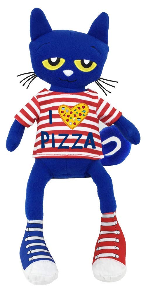 MerryMakers Pete The Cat Pizza Party Soft Plush Blue Cat Stuffed Animal Toy 145Inch from James Deans Pete The Cat Book Series Multi 1868 - Image 2