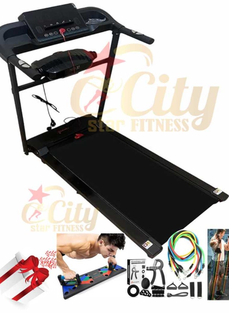 City Treadmill Multi Func  City Star Fit - Warranty  5 years- DC motor- max user weight 110KG - 1.5 HP- 51CM * 120 CM