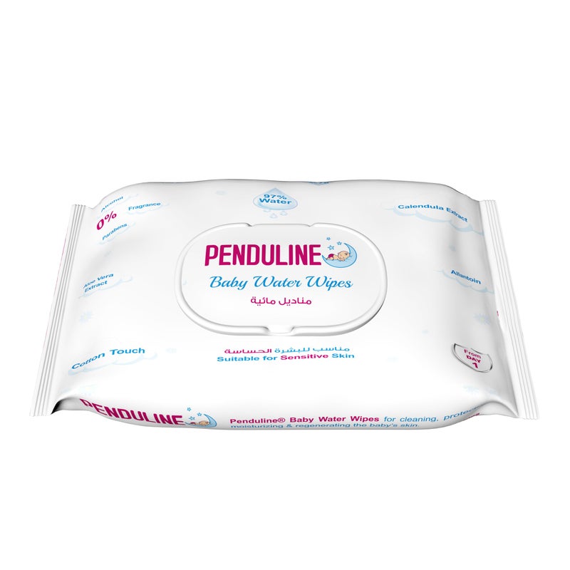 Penduline Baby Wipes With 97% Water| 30pcs | Calendula |Safe for New Born | Sensitivie Skin | Zero Alcohol - Fragrance - Parabens