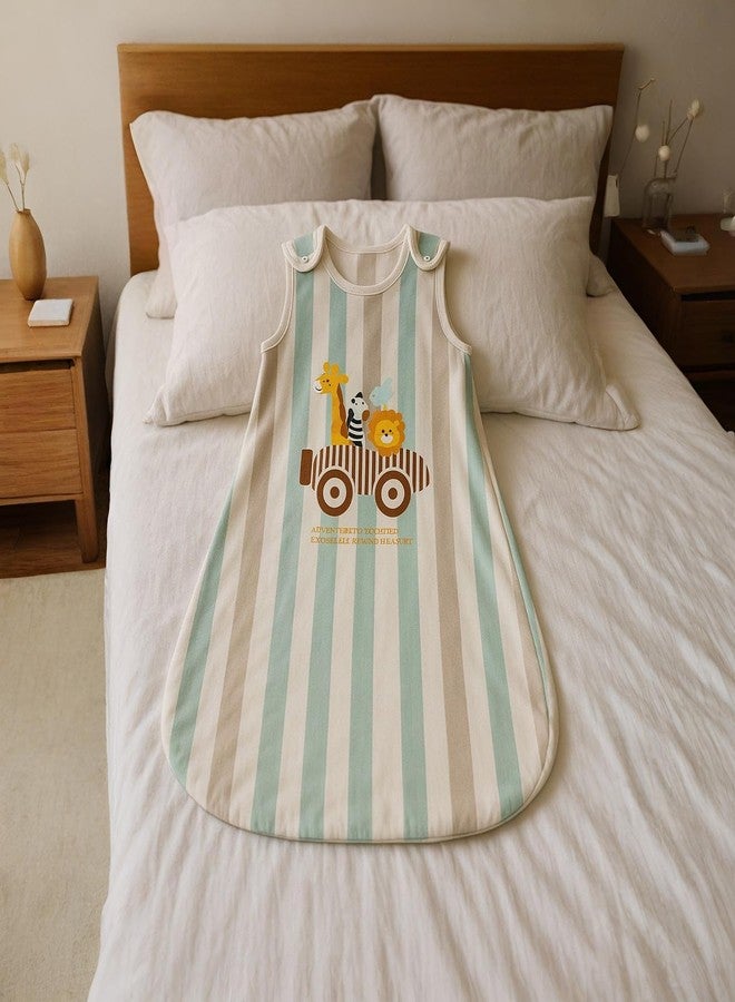 Adhigams Baby Sleeping Bag 0-6 Months | Soft Cotton Sleep Sack with 2-Way Zipper | Arms-Free Wearable Blanket for Newborns - Image 4
