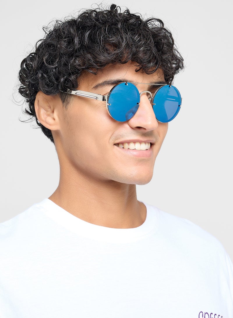 Seventy Five Casual Round Overbridge Sunglasses - Image 4