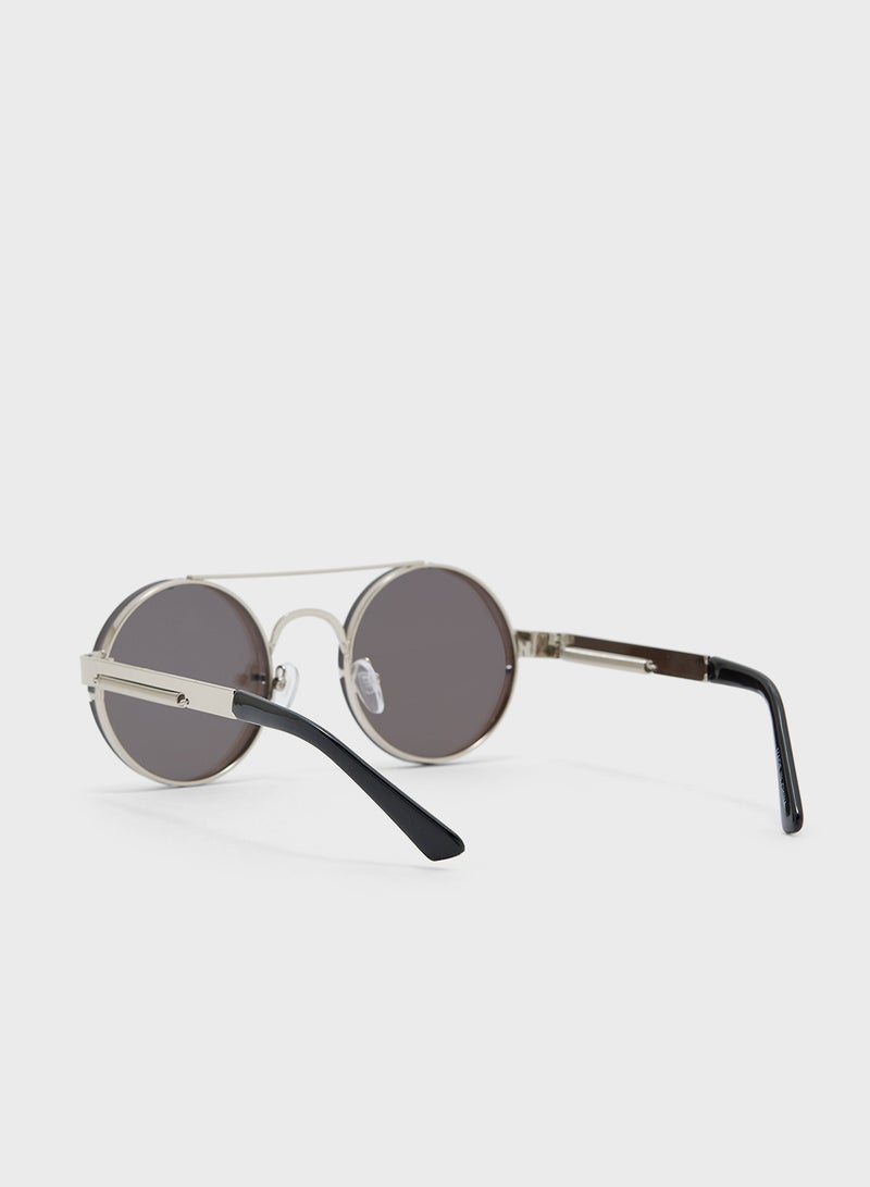 Seventy Five Casual Round Overbridge Sunglasses - Image 2