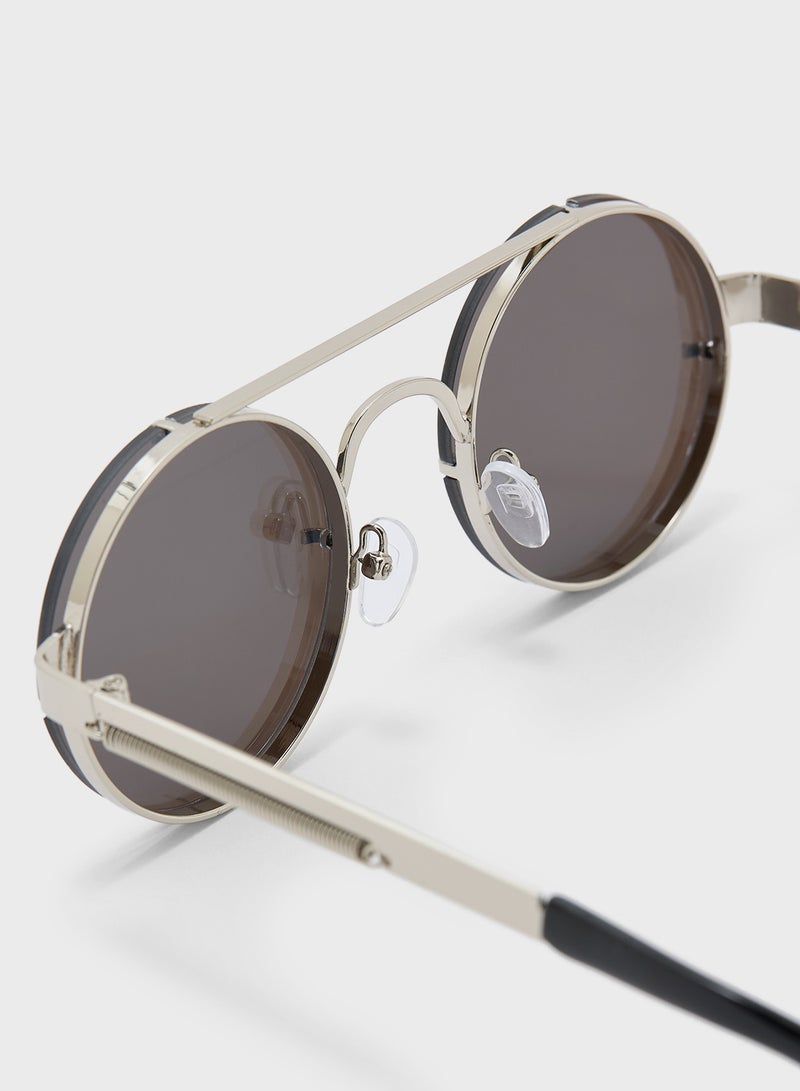 Seventy Five Casual Round Overbridge Sunglasses - Image 3