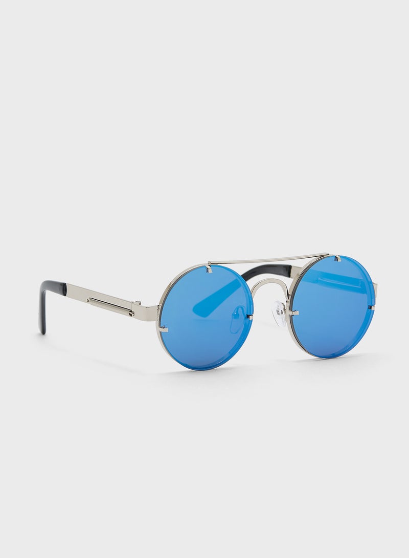 Seventy Five Casual Round Overbridge Sunglasses - Image 1