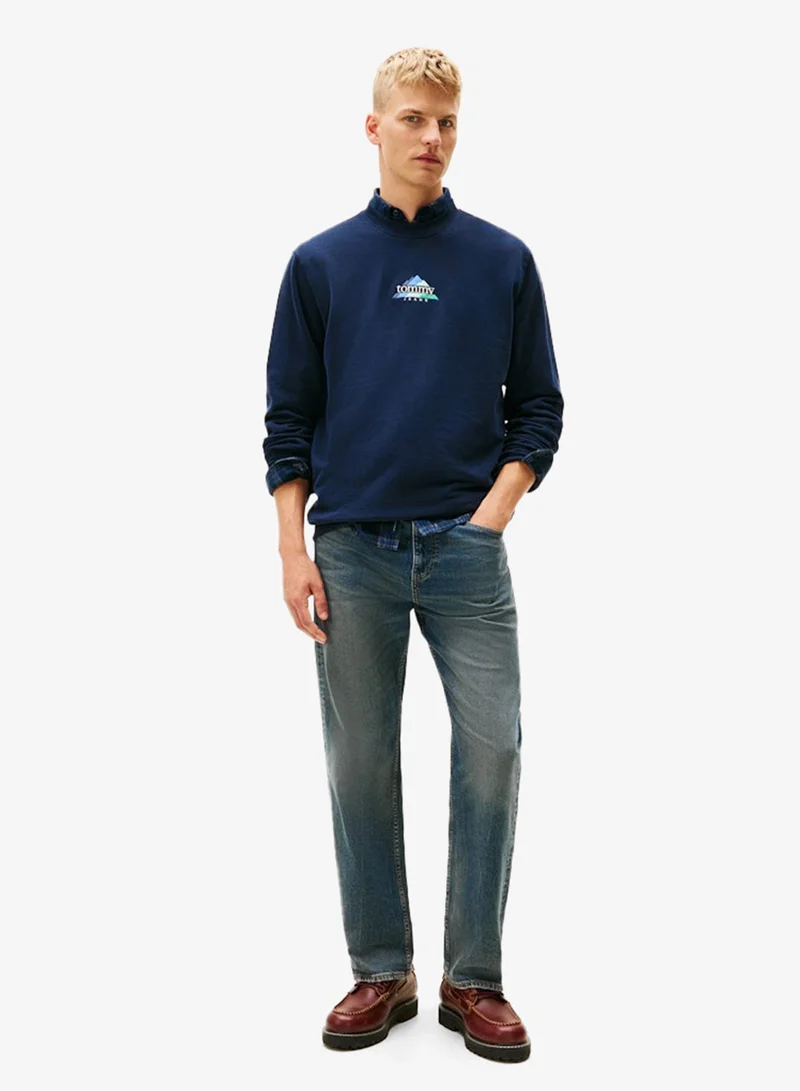 TOMMY JEANS  Regular Dna Play Crew Neck Sweatshirt for Men | Best Price UAE