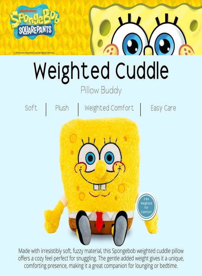 Franco Calm Spongebob Squarepants Bedding Super Soft Calming 3Lb Weighted Cuddle Pillow Buddy, Comfort Pillow, (Officially Licensed Product) - Image 3
