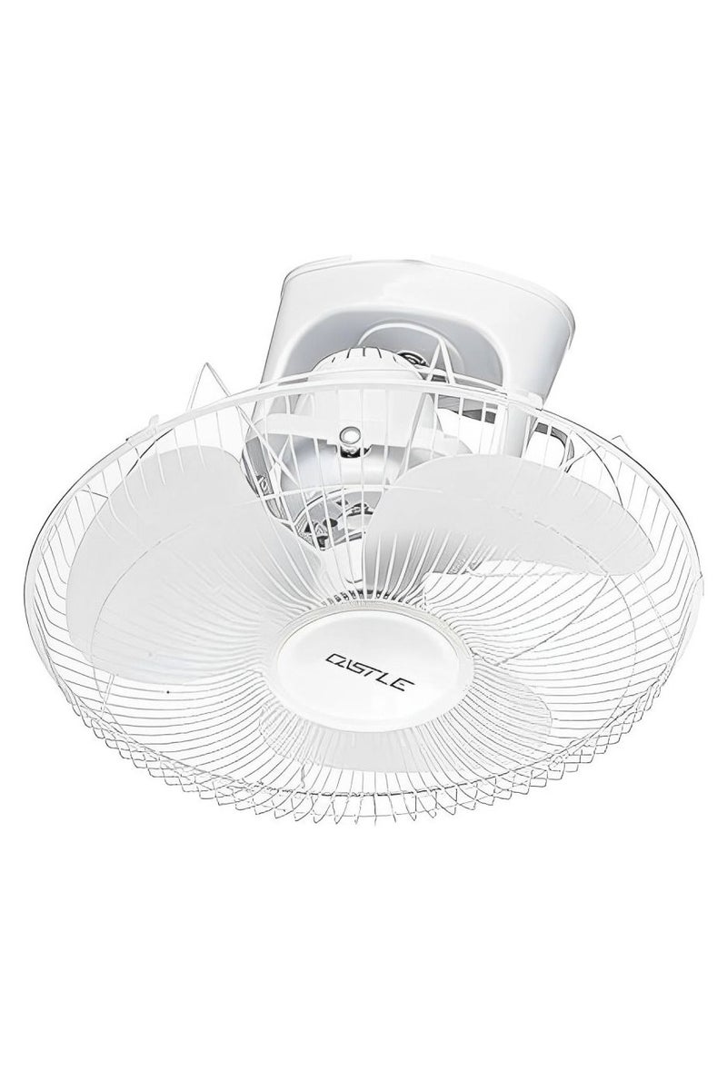 Castle Carioca Castle 16-inch Fan, 3 Speeds, 3 Blades, FAC 2016 - White