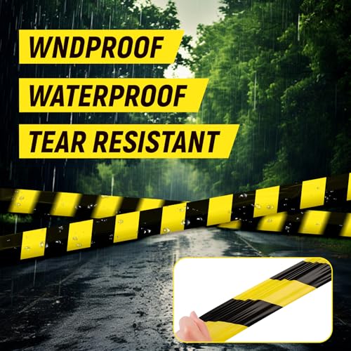 TopSoon Caution Tape Yellow and Black Striped 2.8-Inch by 660-Feet, Do Not Enter Barricade Tape, Premium Construction Zone Tape, Weatherproof Safety Barrier Tape - Image 4
