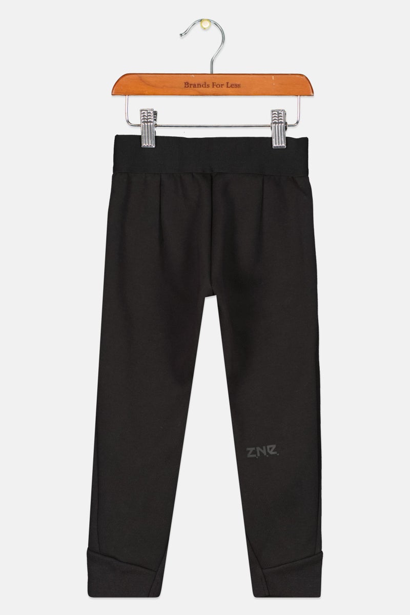 Adidas Toddlers Boy Brand Logo Track Pants, Black - Image 2